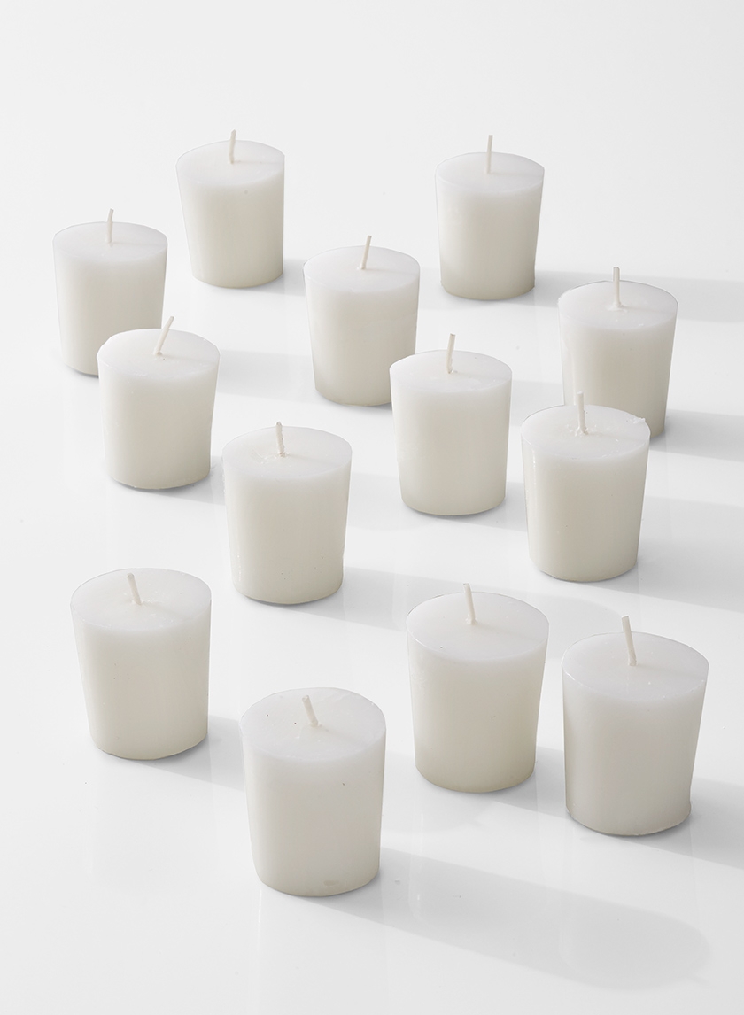 white 15-hour votive candles 13000