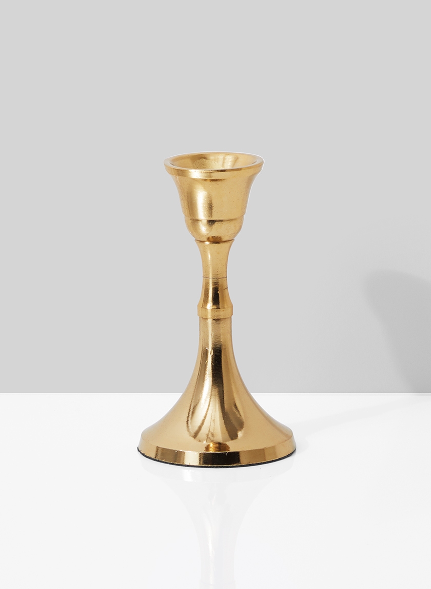 4 ½in Gold Candlestick
