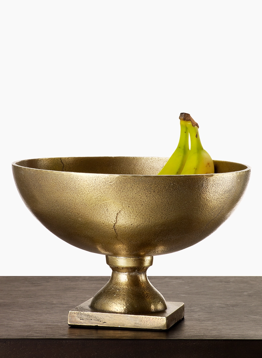 10in Antique Brass Footed Bowl Centerpiece Wholesale Jamali Garden