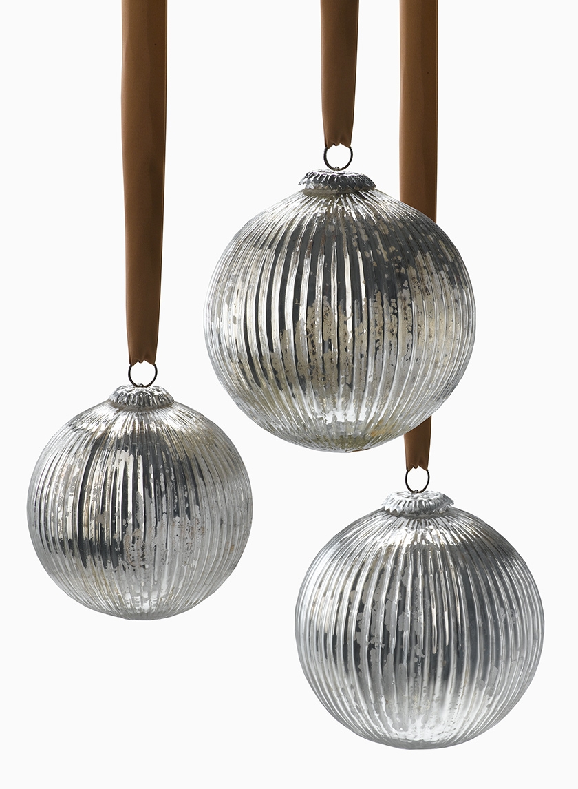 Buy Antique Silver Ornament Ball Sets Jamali Garden