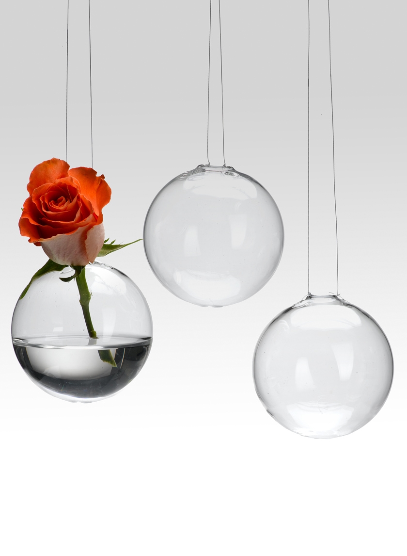 Hanging Ball Vases, Set of 3