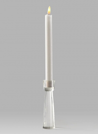 5 ¾in Faceted Crystal Candlestick