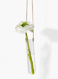 7in Hanging Glass Tube Vase