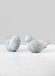 Atelier 5in Antiqued Cement Bird, Set of 2