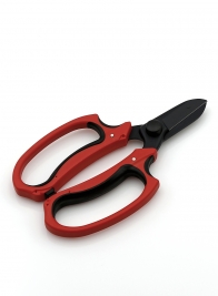 7in Red & Black Floral Scissors