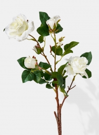 white rose spray silk flowers