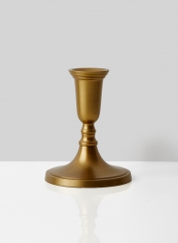 antique gold candlestick