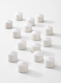 white 10-hour votive candles for parties wedding events