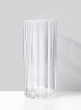 4 1/4 x 9 3/4in Optical Glass Round Vase