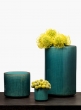 3in, 4in & 12in Teal Linen Ceramic Vases